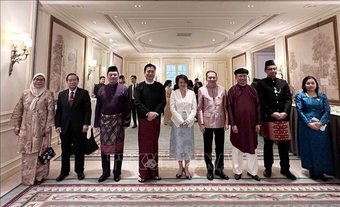 Ambassadors of various countries at the event. VNA Photo: Nguyễn Tuyên