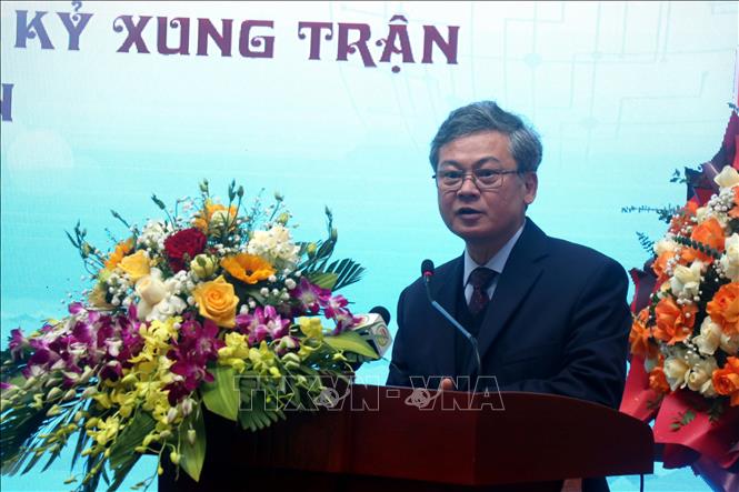 Phó Chủ tịch UBND tỉnh Hưng Yên Nguyễn Duy Hưng phát biểu tại Hội báo Xuân. Ảnh: Đinh Văn Nhiều - TTXVN