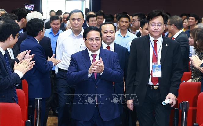 Thủ tướng Phạm Minh Chính đến dự Lễ kỷ niệm. Ảnh: Dương Giang-TTXVN