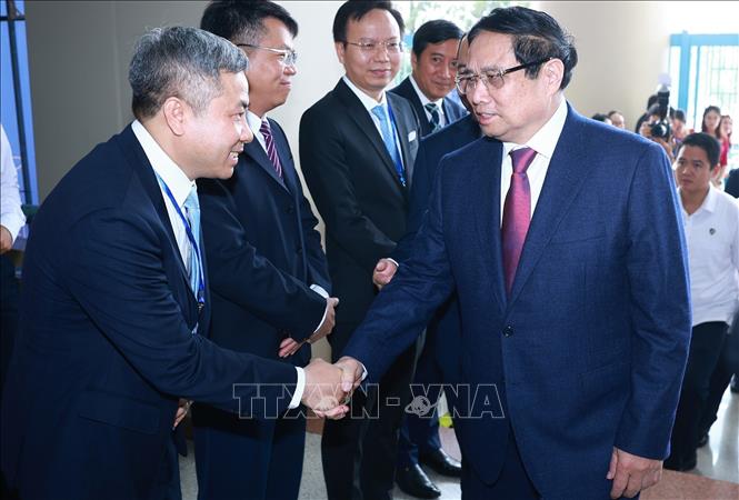 Thủ tướng Phạm Minh Chính đến dự Lễ kỷ niệm. Ảnh: Dương Giang-TTXVN