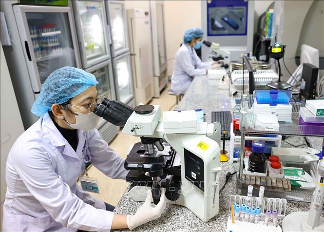 Ngoài công tác khám chữa bệnh, Bệnh viện Nội tiết Trung ương còn phụ trách hai dự án: phòng chống rối loạn thiếu i-ốt và phòng chống đái tháo đường thuộc Chương trình mục tiêu Quốc gia. Ảnh: Thanh Tùng - TTXVN