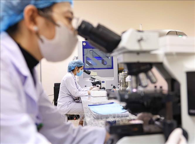 Bệnh viện đặc biệt chú trọng vào việc nâng cao công tác đào tạo và nghiên cứu khoa học, cập nhật các phương pháp điều trị tiên tiến, nhằm cung cấp dịch vụ chăm sóc y tế chất lượng cao, chuẩn mực và chuyên nghiệp cho người bệnh. Ảnh: Thanh Tùng - TTXVN