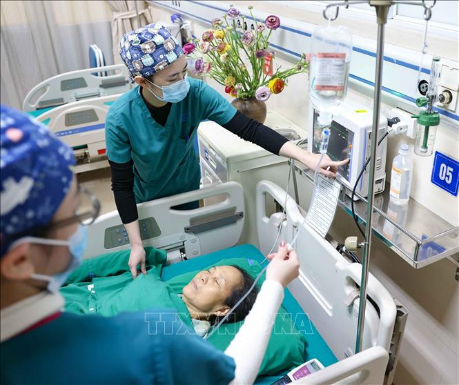 Bệnh viện Nội tiết Trung ương luôn được đánh giá cao về trình độ chuyên môn cũng như ứng dụng các thành tựu khoa học kỹ thuật trong việc đổi mới điều trị. Ảnh: Thanh Tùng - TTXVN