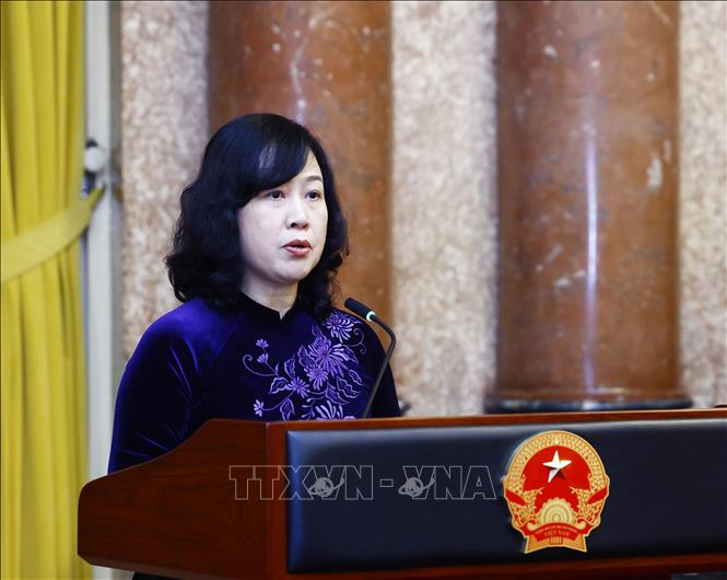 Bộ trưởng Bộ Y tế Đào Hồng Lan phát biểu. Ảnh: Lâm Khánh – TTXVN