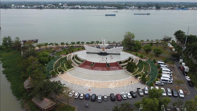 Di tích lịch sử quốc gia Địa điểm tập kết ra Bắc năm 1954 ở phường 6, thành phố Cao Lãnh, tỉnh Đồng Tháp. Ảnh: Nhựt An - TTXVN