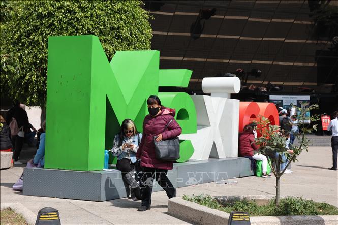 Khu vực trung tâm Thủ đô Mexico City. Ảnh: Phi Hùng - PV TTXVN tại Mexico