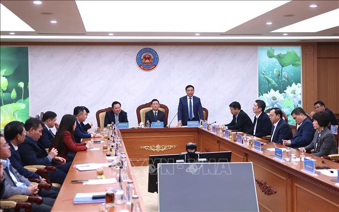 Bộ trưởng Bộ Tài Chính Nguyễn Văn Thắng phát biểu. Ảnh: Phạm Hậu - TTXVN