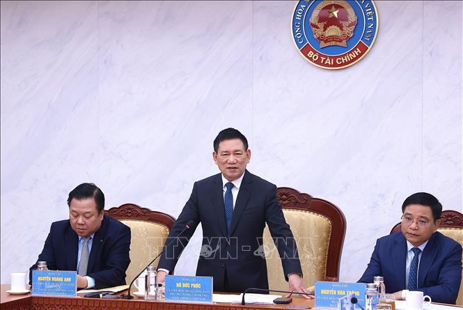 Phó Thủ tướng Hồ Đức Phớc phát biểu. Ảnh: Phạm Hậu - TTXVN