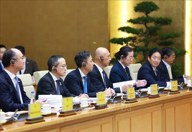 Japanese businesses attend the dialogue. VNA Photo: Dương Giang 