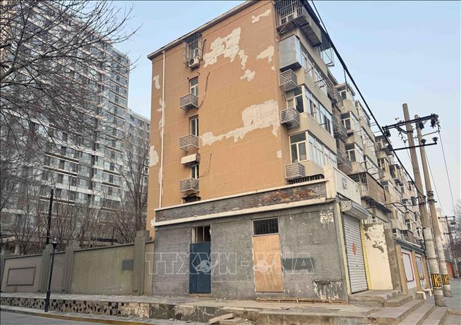 Chung cư cũ, xuống cấp sẽ được chính quyền các địa phương tại Trung Quốc tiến hành nâng cấp, cải tạo. Ảnh: Công Tuyên-PV TTXVN tại Trung Quốc