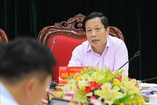 Ông Hà Quốc Trị, Phó Chủ nhiệm Ủy ban Kiểm tra Trung ương, Phó Trưởng đoàn kiểm tra số 1920. Ảnh: Trọng Đạt-TTXVN