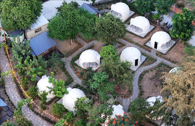 The Lata Camping in Long Hoa commune, Can Gio district. VNA Photo: Hồng Đạt