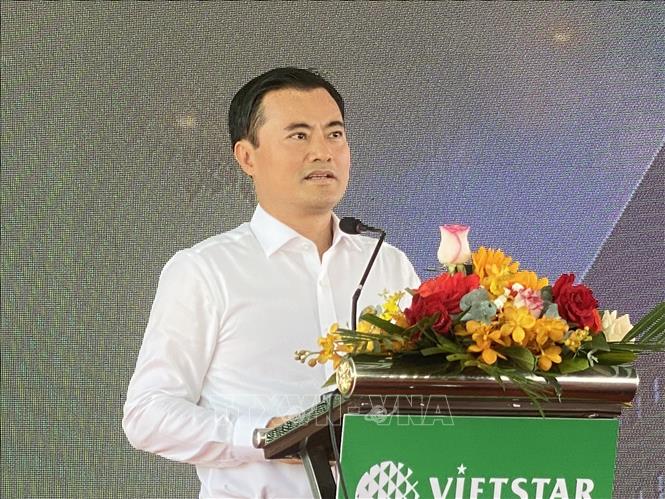 Phó Chủ tịch UBND Thành phố Hồ Chí Minh Bùi Xuân Cường phát biểu tại buổi lễ. Ảnh: Hồng Giang - TTXVN.