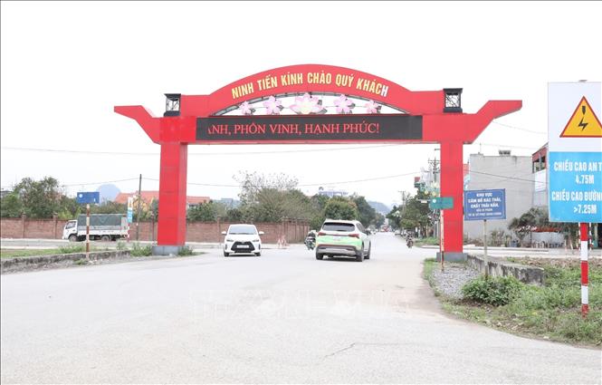Khu vực xã Ninh Tiến, thành phố Hoa Lư (Ninh Bình) được nhiều nhà đầu tư quan tâm. Ảnh: Đức Phương - TTXVN