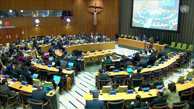A view of the meeting. VNA Photo/Photo by courtesy