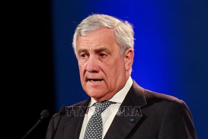 Ngoại trưởng Italy Antonio Tajani tuyên bố nước này sẽ không tăng chi tiêu quốc phòng bằng cách sử dụng quỹ “gắn kết” của EU. Ảnh: REUTERS/TTXVN