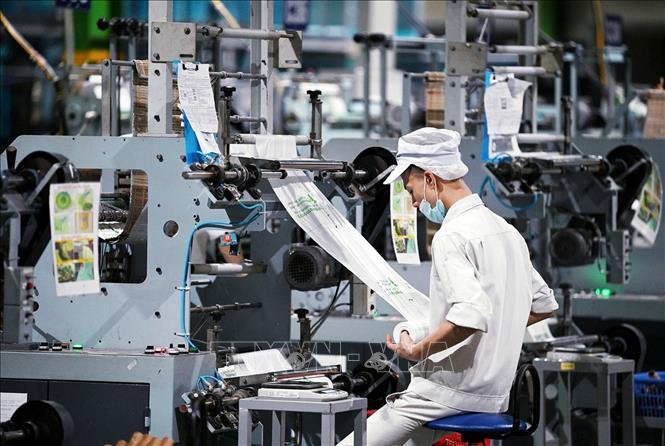 Production at the An Phat Bioplastics JSC of the An Phat Holdings Group. VNA Photo: Tuấn Anh 