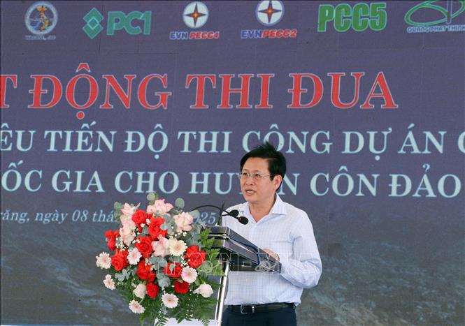 Ông Lê Ngọc Khánh, Phó Chủ tịch UBND tỉnh Bà Rịa - Vũng Tàu phát biểu. Ảnh: Trung Hiếu - TTXVN