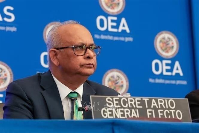 Ông Albert Ramdin được bầu làm Tổng Thư ký mới của Tổ chức các quốc gia châu Mỹ (OAS) ngày 10/3/2025. Ảnh: REUTERS/TTXVN