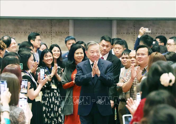 Party General Secretary To Lam at the meeting. VNA Photo: Thống Nhất