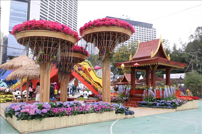 Một không gian trưng bày tại Triển lãm. Ảnh: Xuân Vịnh-TTXVN tại Hong Kong.