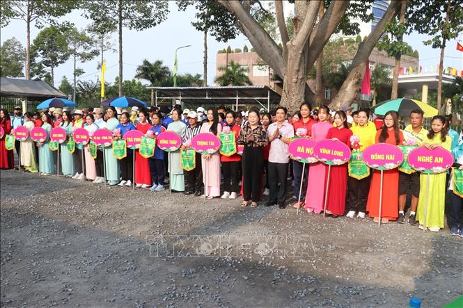 Lễ khai mạc Giải Bi sắt vô địch quốc gia năm 2025. Ảnh: Nguyễn Văn Trí - TTXVN