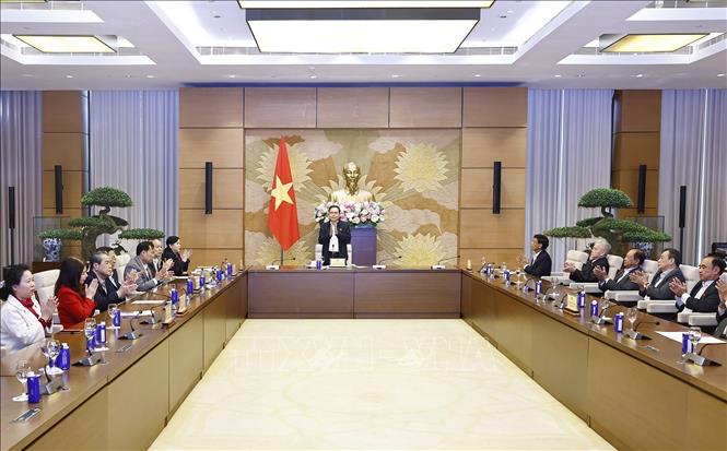 Chủ tịch Quốc hội Trần Thanh Mẫn phát biểu. Ảnh: Doãn Tấn - TTXVN