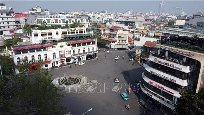 Khu vực Quảng trường Đông Kinh Nghĩa Thục ngày nay. Ảnh: TTXVN