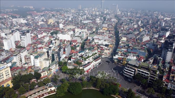 Khu vực Quảng trường Đông Kinh Nghĩa Thục ngày nay. Ảnh: TTXVN