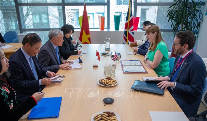 Quang cảnh buổi làm việc. Ảnh: TTXVN phát