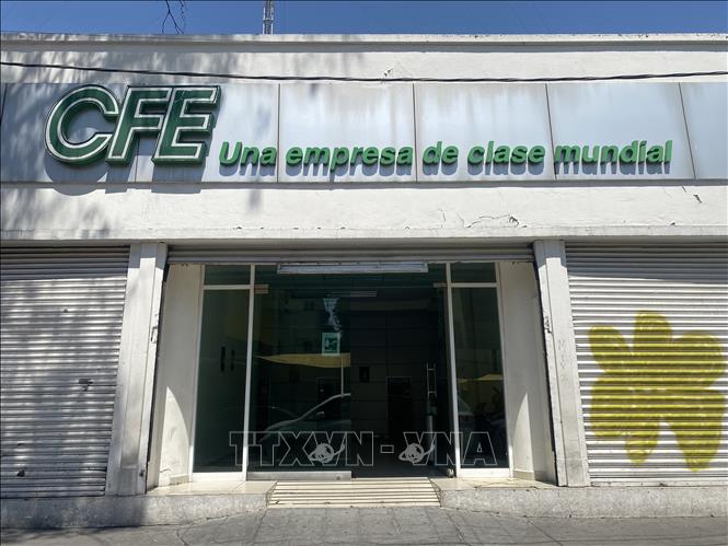 Một chi nhánh của Tập đoàn Điện lực Mexico (CFE) tại thủ đô Mexico City. Ảnh: Phương Lan - PV TTXVN tại Mexico