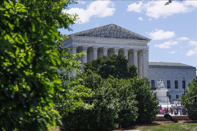 Trụ sở Tòa án Tối cao ở Washington, DC, Mỹ. Ảnh: THX/TTXVN