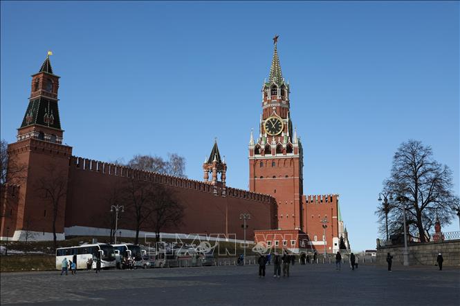 Quang cảnh bên ngoài Điện Kremlin ở thủ đô Moskva, Nga. Ảnh: THX/TTXVN