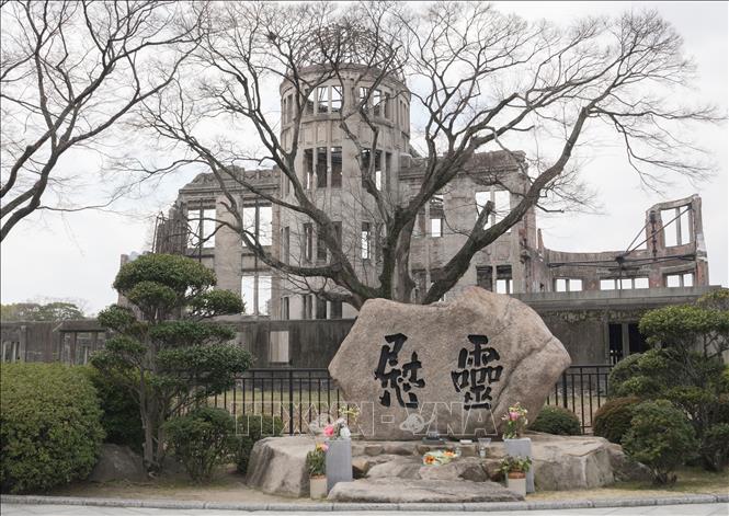 Vòm Bom nguyên tử trong Công viên được UNESCO công nhận Di sản Thế giới năm 1996. Ảnh: Xuân Giao – PV TTXVN tại Nhật Bản 