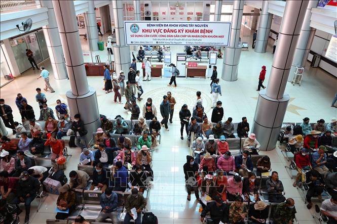 Bệnh viện Đa khoa vùng Tây Nguyên được thiết kế 1.250 giường bệnh, tuy nhiên nhu cầu sử dụng bệnh nội trú hiện nay đã lên đến 1.800 - 1.900 giường bệnh/ngày. Ảnh: Thanh Tùng - TTXVN