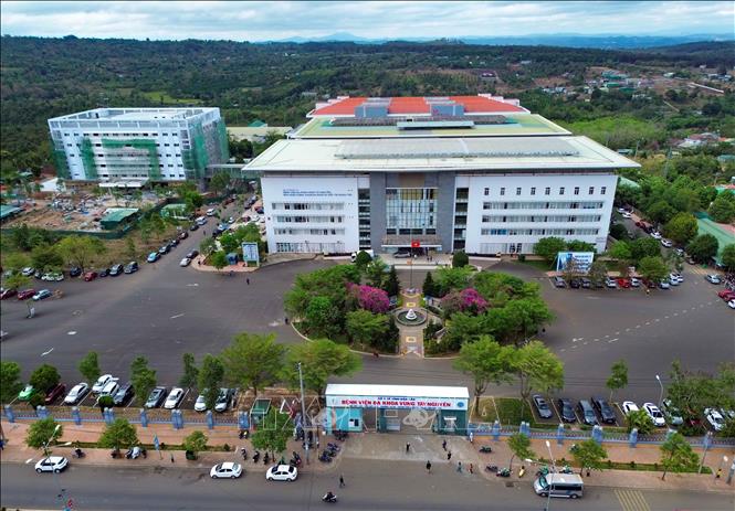 Bệnh viện Đa khoa vùng Tây Nguyên với cơ sở vật chất khang trang, hiện đại. Ảnh: Thanh Tùng - TTXVN 