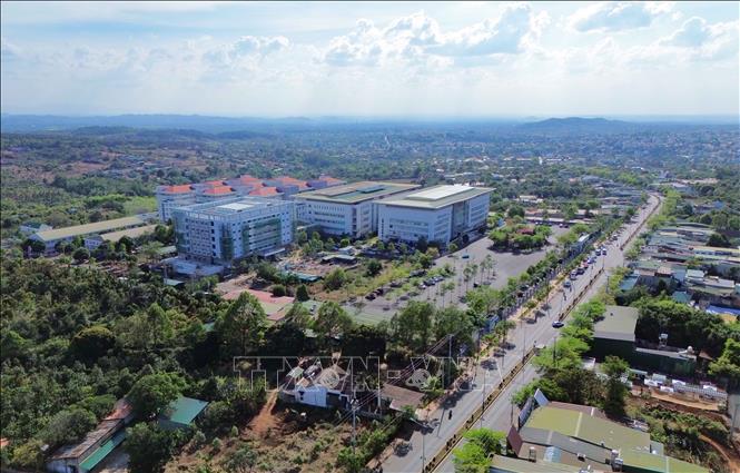 Tổng diện tích mặt sàn của bệnh viện là hơn 70.000m2, được thiết kế hơn 1200 giường bệnh theo quy chuẩn. Ảnh: Thanh Tùng - TTXVN 