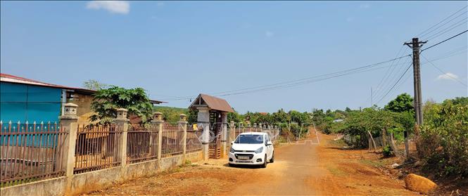 Diện mạo mới ở làng Triêl, “ngôi làng Cam” ở xã Ia Pnôn, huyện Đức Cơ, tỉnh Gia Lai. Ảnh: Hoài Nam - TTXVN