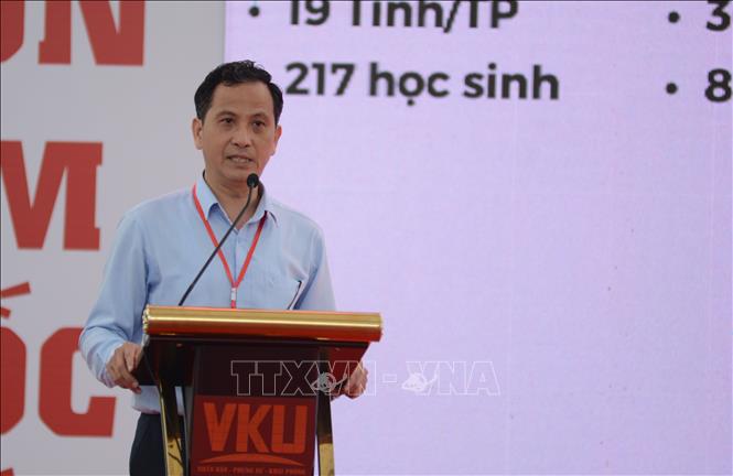 Ban tổ chức công bố thể lệ Vòng thi Chung kết. Ảnh: Văn Dũng-TTXVN