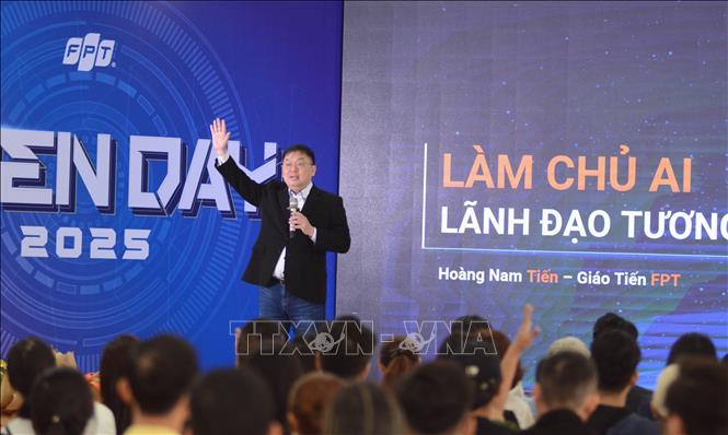 Hội thảo “Ứng dụng AI trong việc học tập của con”. Ảnh: Văn Dũng-TTXVN