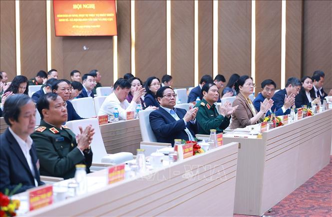 Thủ tướng Phạm Minh Chính dự hội nghị. Ảnh: Dương Giang-TTXVN
