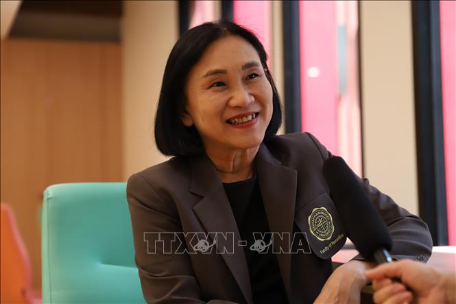 Assistant Professor Dr. Anchalee Jansem, Dean of the Faculty of Humanities at Srinakharinwirot University, reveales that Vietnamese has been part of the university's curriculum for over a decade. VNA Photo