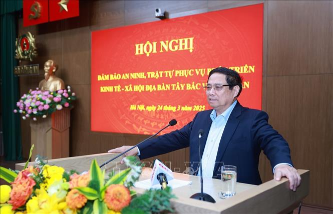 Thủ tướng Phạm Minh Chính phát biểu chỉ đạo. Ảnh: Dương Giang-TTXVN