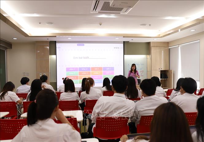 A Vietnamese language class at the Faculty of Humanities at Srinakharinwirot University. VNA Photo