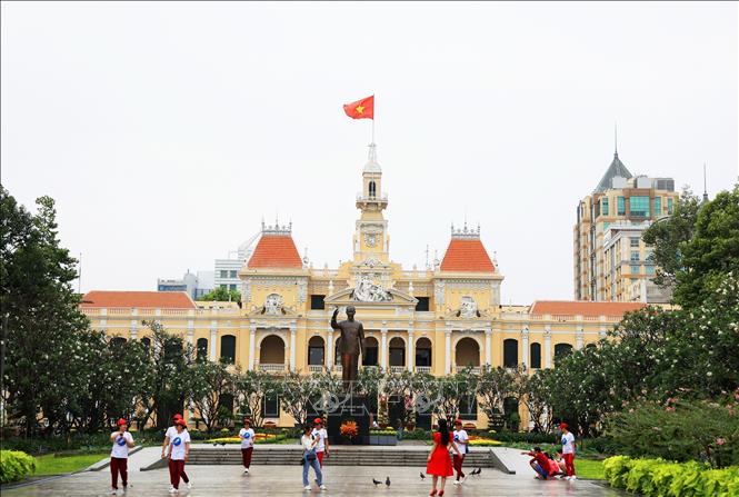 The headquarter building of the municipal People's Committee is recognized as national architectural relic. VNA Photo: Hồng Đạt