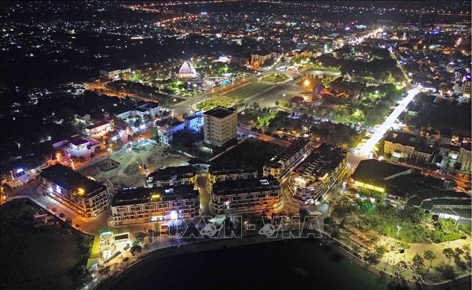 Trung tâm thành phố Phan Rang – Tháp Chàm. Ảnh: Trần Việt - TTXVN