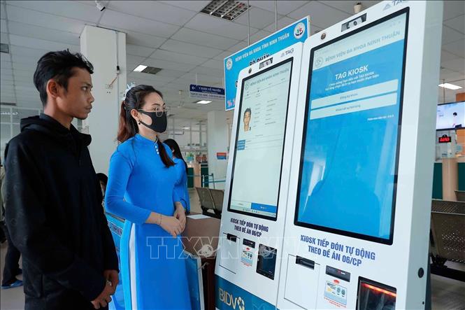 Bệnh viện đa khoa Ninh Thuận là một trong những đơn vị tiên phong trong chuyển đổi số của ngành y tế khu vực phía Nam. Ảnh: Minh Quyết - TTXVN
