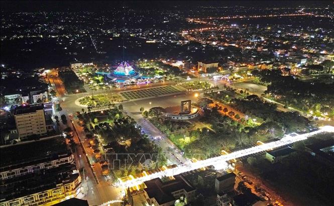 Trung tâm thành phố Phan Rang – Tháp Chàm. Ảnh: Trần Việt - TTXVN