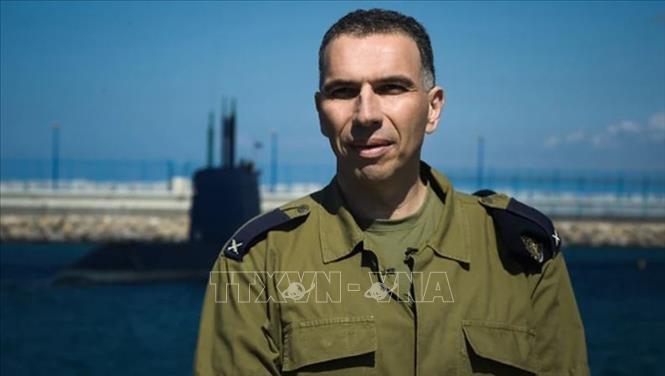Ông Eli Sharvit, lúc là Tư lệnh Hải quân Israel, tại căn cứ hải quân Haifa. Ảnh: IDF/TTXVN