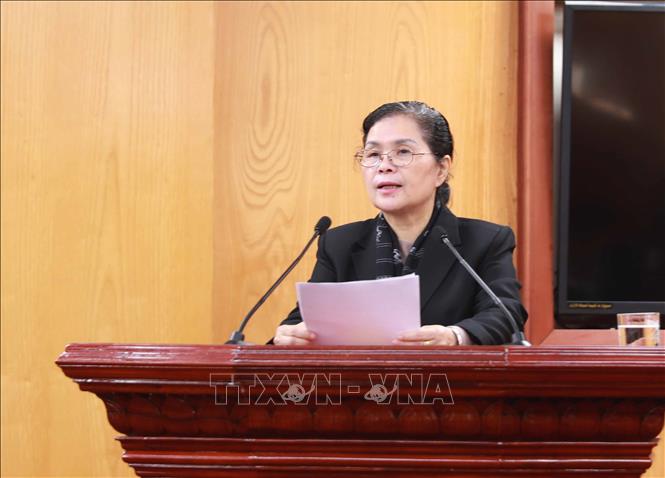Bí thư Tỉnh ủy tỉnh Lai Châu Giàng Páo Mỷ phát biểu khai mạc. Ảnh: Quý Trung – TTXVN